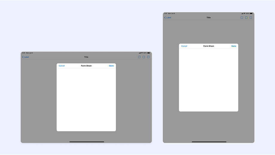 Form sheets