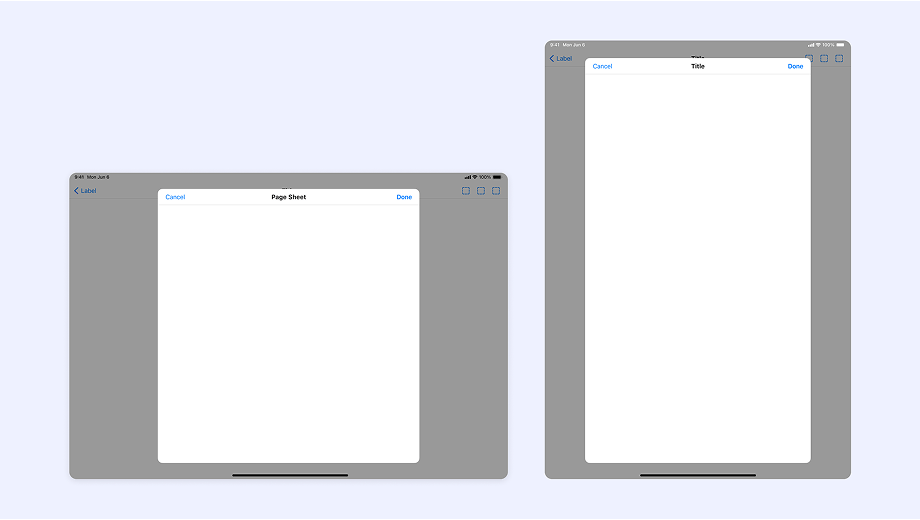 Page sheets